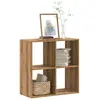 vidaXL Bibliothèque chêne artisanal 68,5x32x68,5 cm bois d'ingénierie
