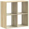 vidaXL Bibliothèque chêne sonoma 68,5x32x68,5 cm bois d'ingénierie