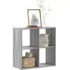 vidaXL Bibliothèque sonoma gris 68,5x32x68,5 cm bois d'ingénierie