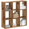 vidaXL Bibliothèque vieux bois 102x32x102 cm bois d'ingénierie