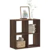 vidaXL Bibliothèque chêne marron 68,5x32x68,5 cm bois d'ingénierie