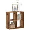vidaXL Bibliothèque vieux bois 68,5x32x68,5 cm bois d'ingénierie