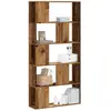 vidaXL Bibliothèque 5 niveaux vieux bois bois d'ingénierie