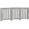 vidaXL Cache-radiateur gris béton 205x21,5x83,5 cm bois d'ingénierie