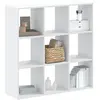 vidaXL Bibliothèque blanc 102x32x102 cm bois d'ingénierie