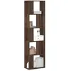 vidaXL Bibliothèque 5 niveaux chêne marron bois ingénierie