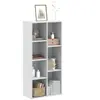 vidaXL Bibliothèque blanc 50x25x105 cm bois d'ingénierie