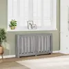 vidaXL Cache-radiateur sonoma gris 149x20x82 cm bois d'ingénierie