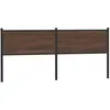 vidaXL Tête de lit chêne marron 200 cm bois d'ingénierie et acier