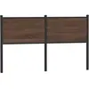 vidaXL Tête de lit chêne marron 135 cm bois d'ingénierie et acier