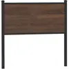 vidaXL Tête de lit chêne marron 80 cm bois d'ingénierie et acier