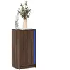vidaXL Buffet avec LED chêne marron 42,5x34x85 cm bois d'ingénierie