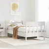 vidaXL Cadre de lit sans matelas blanc 90x200 cm bois de pin massif