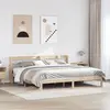 vidaXL Cadre de lit avec tête de lit 200x200 cm Bois de pin massif