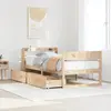 vidaXL Vidaxl Cadre De Lit Sans Matelas 90x190 Cm Bois De Pin Massif