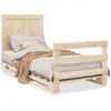 vidaXL Cadre de lit avec tête de lit 90x200 cm bois de pin massif