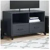 vidaXL Meuble TV anthracite 68x39x43,5 cm acier laminé à froid
