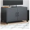 vidaXL Meuble TV anthracite 68x39x43,5 cm acier laminé à froid