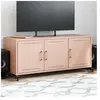 vidaXL Meuble TV rose 100,5x39x43,5 cm acier laminé à froid