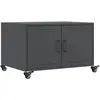vidaXL Table basse anthracite 68x50x43,5 cm acier laminé à froid