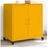 vidaXL Buffet jaune moutarde 68,5x39x72 cm acier laminé à froid
