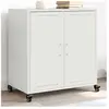 Buffet blanc 68,5x39x72 cm acier laminé à froid vidaXL