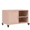 vidaXL Vidaxl Meuble Tv Rose 68x39x43,5 Cm Acier