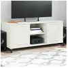 vidaXL Meuble TV blanc 100,5x39x43,5 cm acier laminé à froid
