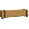 vidaXL vidaXL Meuble TV Marron 110 x 30 x 30 cm Bois de teck massif