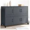 vidaXL Buffet anthracite 100,5x39x72 cm acier laminé à froid