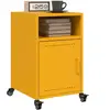 vidaXL Tables de chevet 2 pcs jaune moutarde 36x39x59 cm acier
