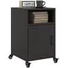 vidaXL Tables de chevet 2 pcs noir 36x39x59 cm acier