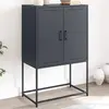 vidaXL Buffet haut anthracite 68,5x38,5x107 cm acier