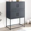 vidaXL Buffet anthracite 68,5x38,5x107 cm acier