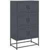 vidaXL Buffet anthracite 68,5x38,5x123,5 cm acier