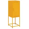 vidaXL Buffet jaune moutarde 36x39x107 cm acier