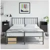 vidaXL Tables de chevet 2 pcs noir 36x39x78 cm acier