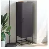 vidaXL Buffet haut noir 36x39x123 cm acier