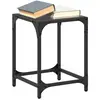 vidaXL Tables basses avec dessus en verre noir 2 pcs 30x30x40 cm acier