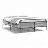 VIDAXL Bedframe bewerkt hout metaal grijs sonoma eiken 150x200 cm3279795