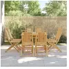 vidaXL Chaises pliables de jardin lot de 8 46x66x99 cm bambou