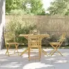 vidaXL Ensemble à manger de jardin 5 pcs bambou