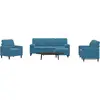 vidaXL Ensemble de canapés 4pcs et coussins et traversins bleu velours