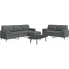 vidaXL Ensemble de canapés 3 pcs repose-pied et coussins décoratifs