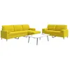 vidaXL Ensemble de canapés 3 pcs repose-pied et coussins décoratifs