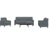 vidaXL Ensemble de canapés 4 pcs avec coussins et traversins velours