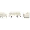 vidaXL Ensemble de canapés 3 pcs avec coussins et traversins velours