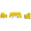 vidaXL Ensemble de canapés 4 pcs avec coussins et traversins velours