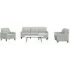 vidaXL Ensemble de canapés 4 pcs avec coussins Gris clair Velours