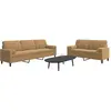 vidaXL Ensemble de canapés 2 pcs avec coussins et traversins velours